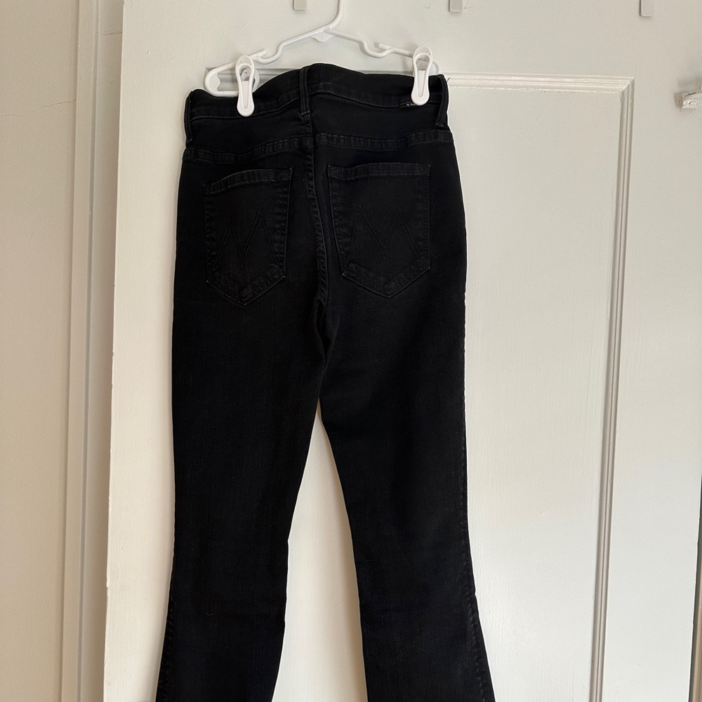 Mother Black Uneven Hem Denim, Size 26